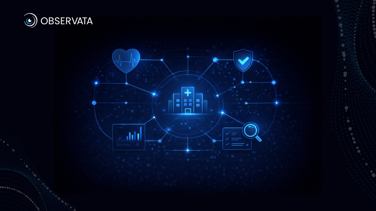 Healthcare observability and compliance graphics