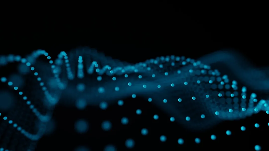 abstract wave on dark background